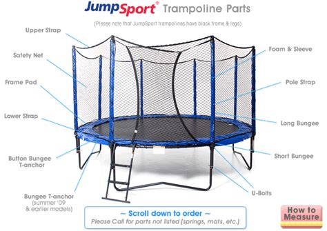trampoline frame replacement parts